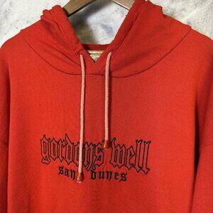 Vintage Gordon Well Sand Dunes Hoodie Mens 2XL Red Embroidered Sweatshirt